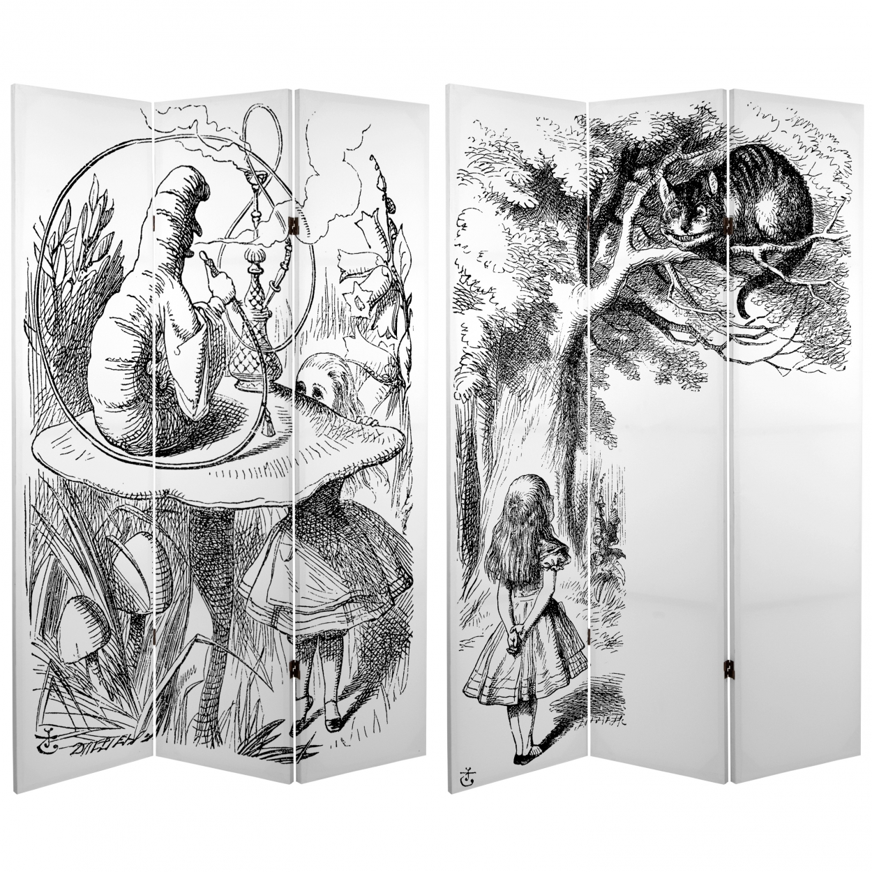 Buy 6 ft. Tall Double Sided Alice in Wonderland Canvas Room