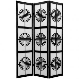 Shoji Paper 60 wide 4-Panel Room Screen Divider - #6J165